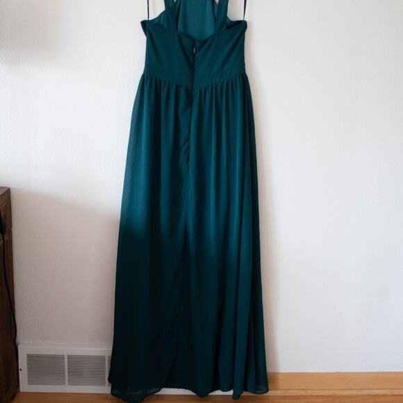 Lulus Air of Romance Halter Gown Maxi Dress in Green - Picture 5 of 6